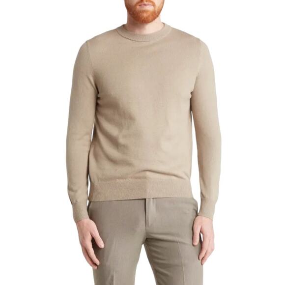 Jeff The Phil Crewneck Sweater Wheat Size Small NWT $175 MSRP - Picture 1 of 6
